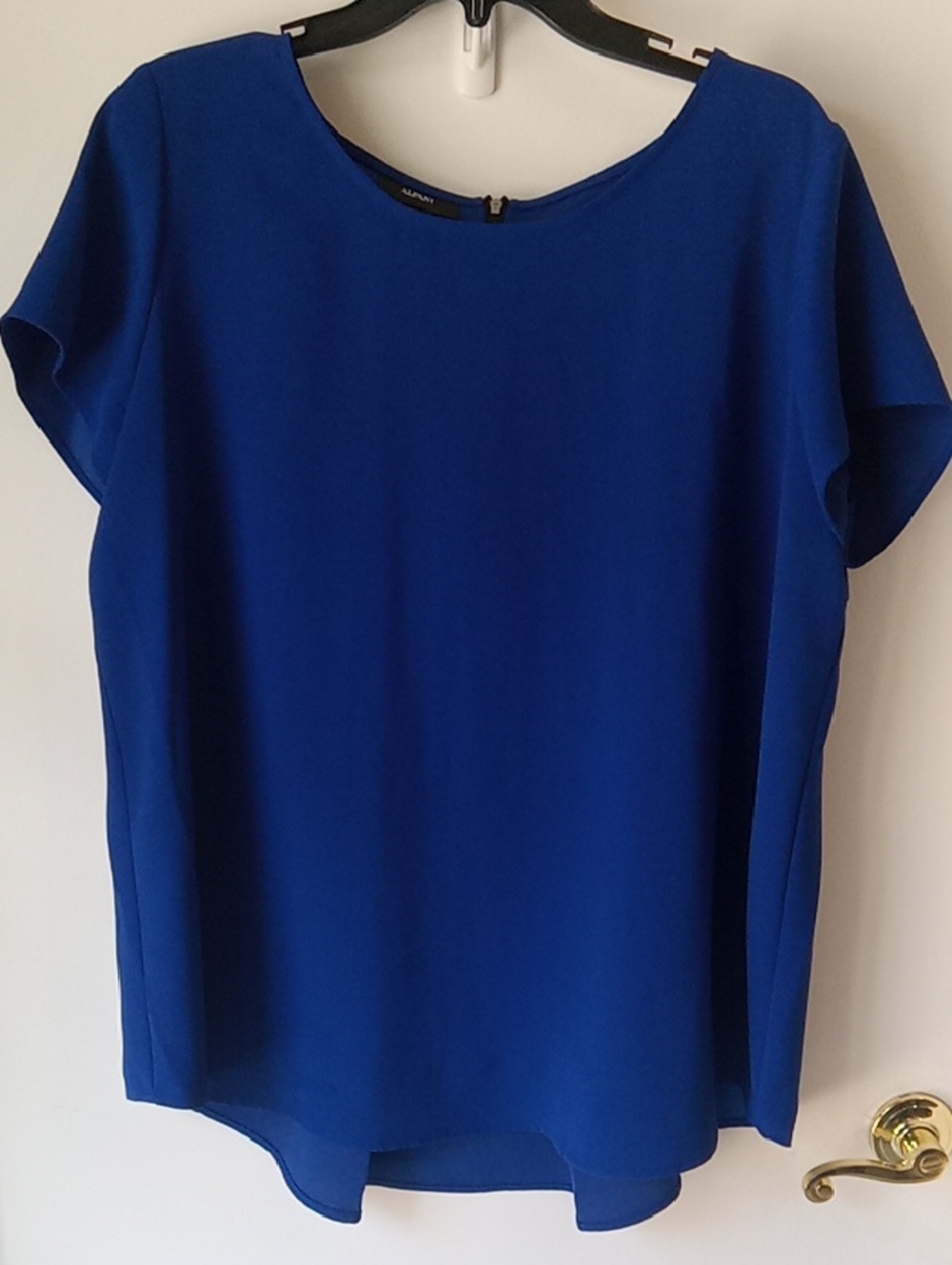 Alfani Women’s Royal Blue Cap Sleeve Blouse